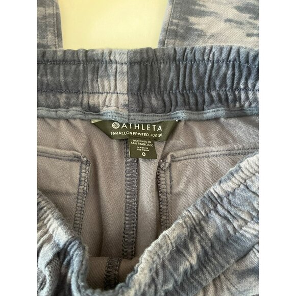 Athleta‎ Farallon Printed Jogger Pant Inversion Medieval Violet Size 0 - Picture 7 of 9